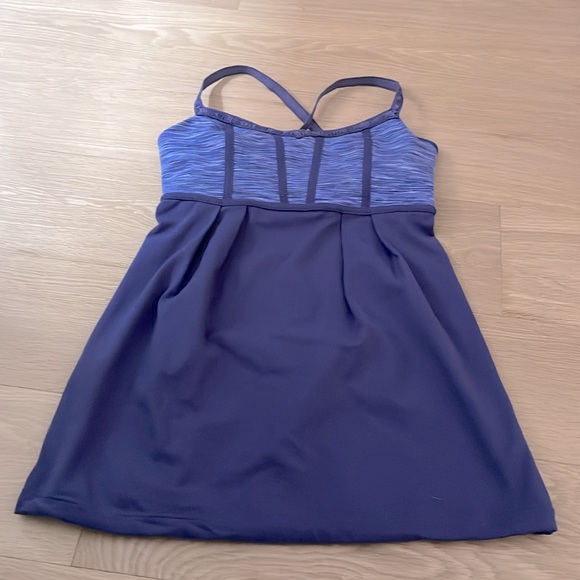 LULULEMON Sz 4 Bulerias Tank Royalty Spacedye Purple Babydoll Dance Yoga Size 4 - Picture 2 of 12